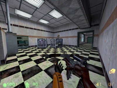 Вид на внутренне помещение одного из зданий