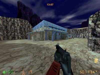 А это уже задний двор карты